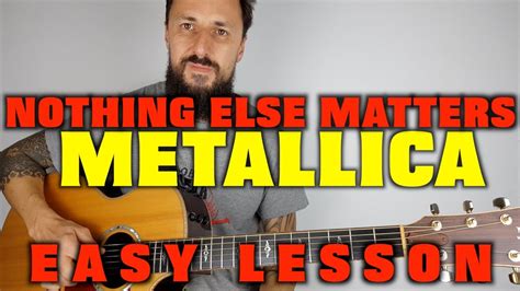 Nothing Else Matters Metallica Lesson - YouTube