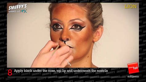 Lion Face Painting Make-up Tutorial | Lion face paint, Lion makeup ...