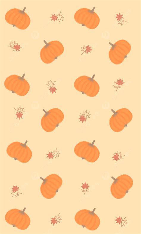 Cute Pumpkin Pattern Wallpaper Background Wallpaper Image For Free Download - Pngtree