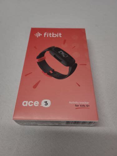 Fitbit ACE 3 18.29 mm Activity Fitness Tracker Kids - Black/Sport Red Racer NEW 810038854632 | eBay