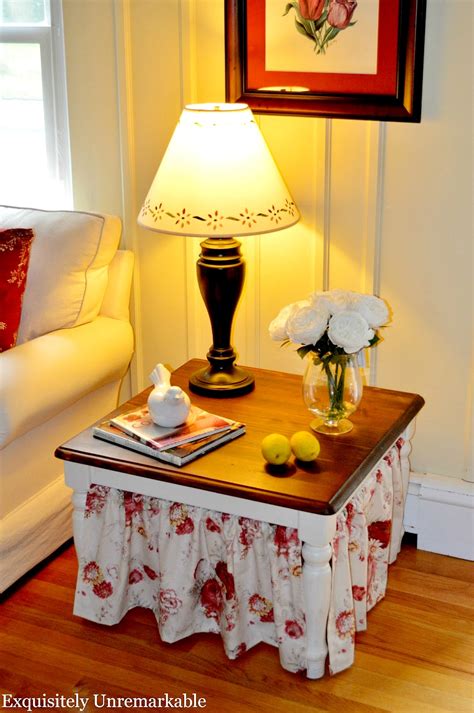 Easy Skirted Table Tutorial |Exquisitely Unremarkable
