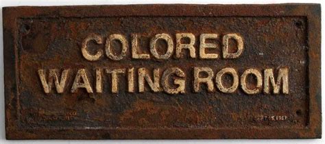 Sold Price: VINTAGE SIGN COLORED WAITING ROOM CAST IRON SIGN - October ...