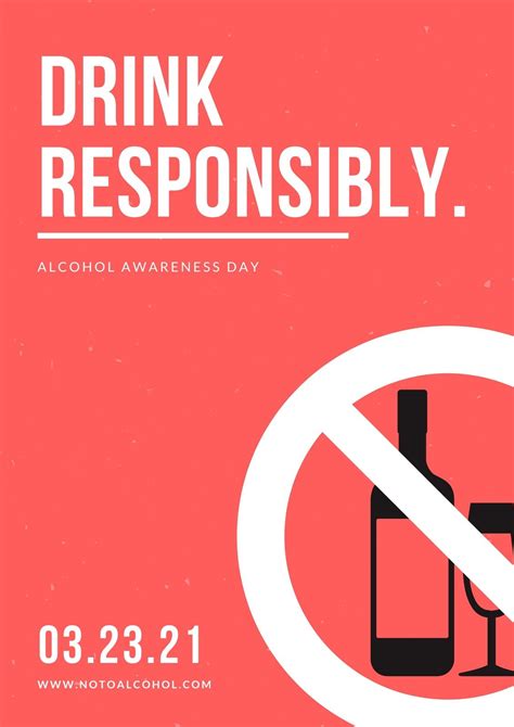 Free custom printable alcohol awareness poster templates | Canva