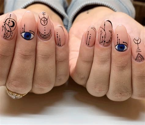 7 Evil Eye Nail Art Designs For Avoiding Bad Karma - Behindthechair.com