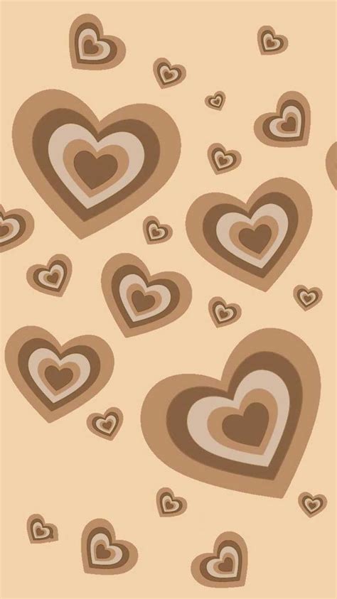 Brown Heart Wallpaper - NawPic