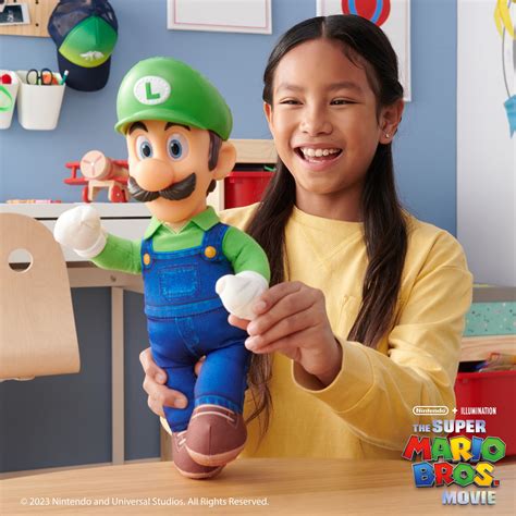 Mario and Luigi Set Posable Plush Super Mario Bros Movie Jakks Pacific - www.gruponym.mx