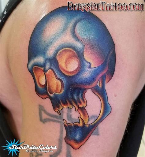 Color Skull Tattoo by Sean O'Hara: TattooNOW