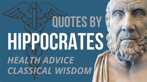 Hippocrates Quotes - HEALTH TIPS & STOICISM - Hippocratic Oath, Stoic Quotes (Narrated ...