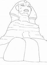 Sphinx Coloring Page  Coloring Home sketch template