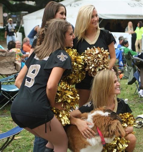 NFL and College Cheerleaders Photos: New Orleans Saints Cheerleaders Ready for Monday Night ...