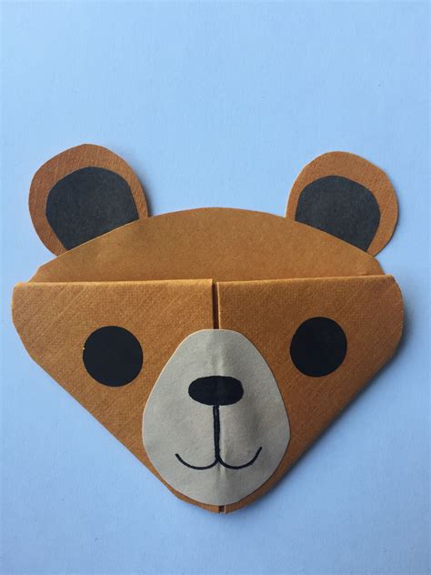 Cute animal corner bookmark fun activity for kids, cute gift idea _ Bear 🐻 | Atividades de arte ...