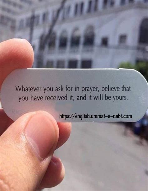 Whatever you ask for in Prayer - English | Ummat-e-Nabi.com