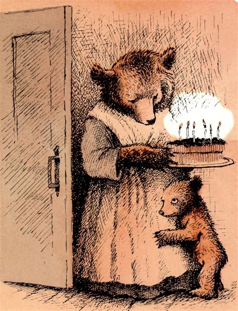 "Little Bear" by Maurice Sendak bear cub birthday card | Bear art ...