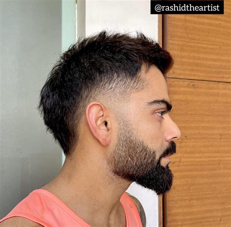 Pin by Sehar💕 on Virat Kohli ️ in 2023 | Men haircut curly hair, Taper fade short hair, Men fade ...