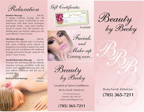 Beauty-by-Becky-Brochure-Front - Porcupine Advance | Porcupine Advance