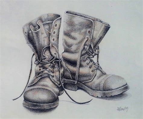 Old Boot Drawing at PaintingValley.com | Explore collection of Old Boot ...