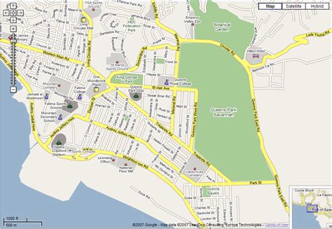 Port of Spain Map - Trinidad and Tobago