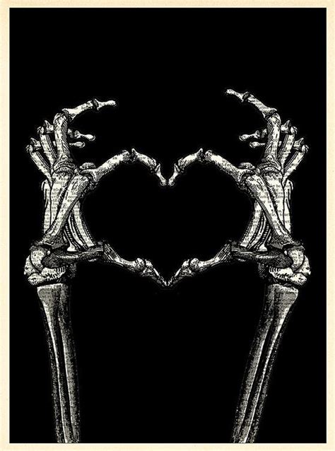 SKELETON Hands shaping HEART Print Skeleton Hand shaping HEART | Etsy | Skeleton art, Skeleton ...