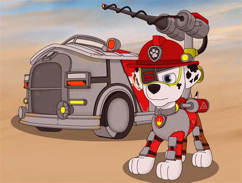 PAW PATROL:Marshall (mad max style) by UnknownData-BR on DeviantArt