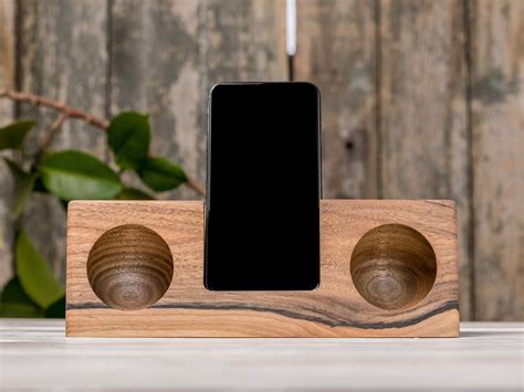 Wood Sound Amplifier Phone Amplifier Wood Music Desktop Amplifier Cell Phone Stand Holder ...