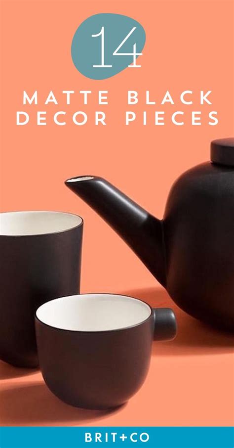 14 Decor Pieces That Prove Matte Black Is the New Metallic | Black decor, Decorative pieces, Tea ...