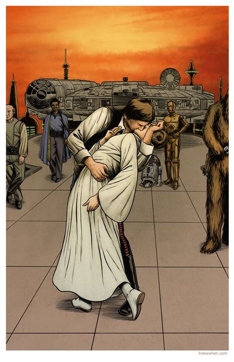 Han and Leia Kiss by nguy0699 on deviantART | Star wars artwork, Star ...