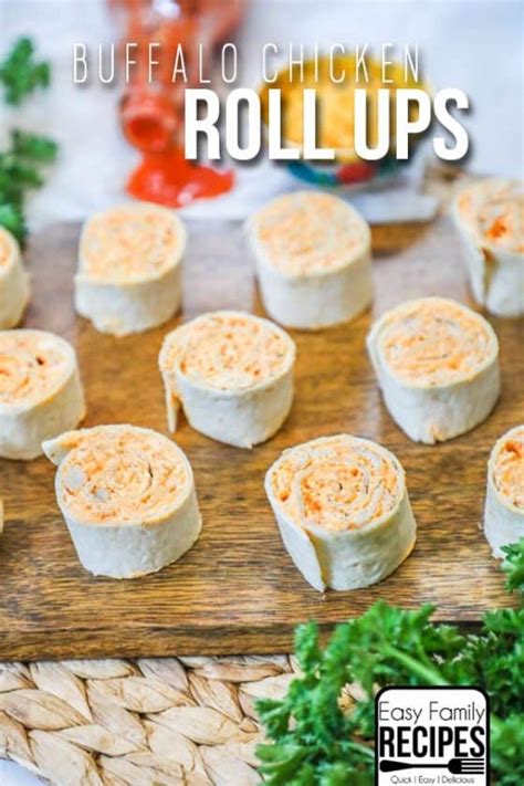 The BEST Buffalo Chicken Roll Ups Recipe - Easy Family Recipes