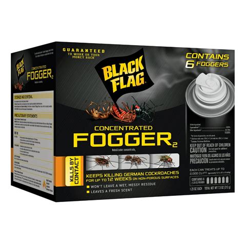 Black Flag Concentrated Insect Fogger, Insect Killer, 6/1.25 Ounce - Walmart.com - Walmart.com