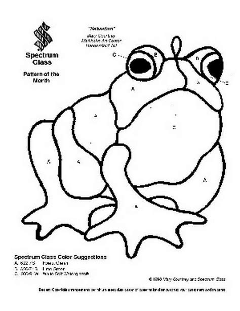 Free Stained Glass Pattern 2154-Sebastian The Frog-P2154