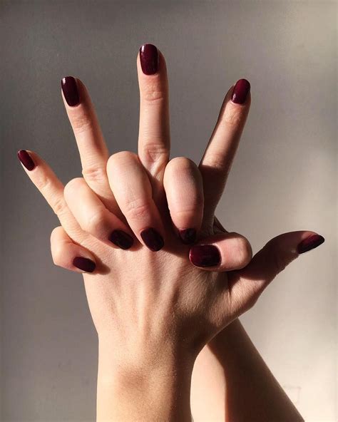 power to your fingertips with gitti no_03, an intense dark red. these cherry red nails looks so ...