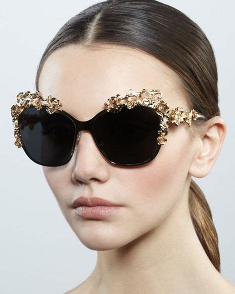 Sunglasses, dolce and gabbana, baroque sunglasses | Flower sunglasses ...