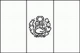 Peru Flag Coloring Page Free  Home sketch template
