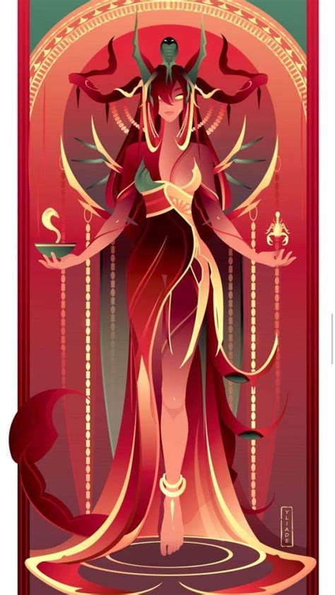 Serqet - Goddess of scorpions, healing venomous stings and bites Greek Mythology Art, Egyptian ...