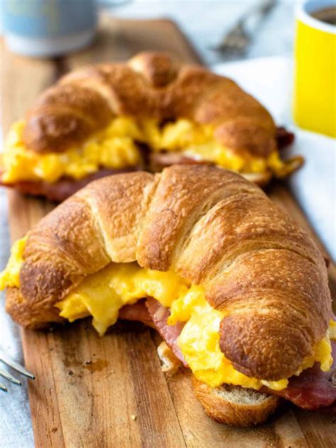 Bacon Egg and Cheese Croissants - Marcellina in Cucina