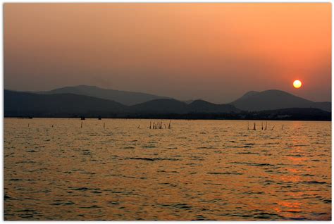 Sunset at Chilika - Travel guide to Chilika | There are few … | Flickr