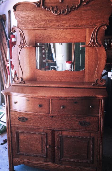 Antique sideboard with mirror | InstAppraisal