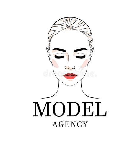 Beautiful Woman, Model Academy Logo, Banner or Poster Design. Stock Vector - Illustration of ...