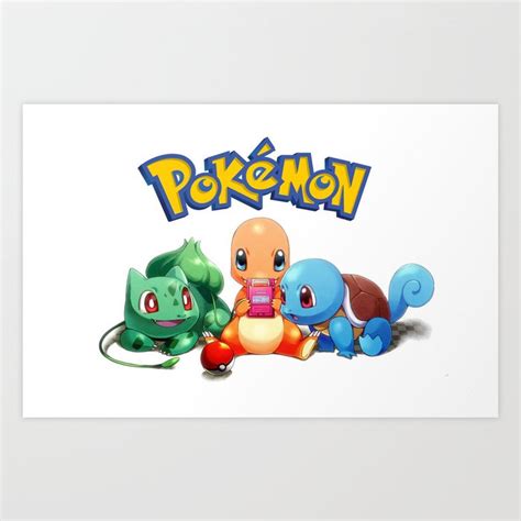 Kanto Starters Art Print by yamipimentel | Society6