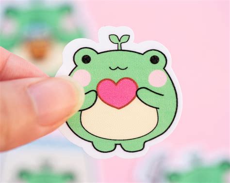 Froggy Sticker Bundle/ Cute Frog Stickers/ Cottagecore Kawaii - Etsy