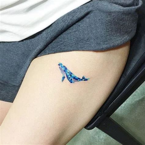 Tiny blue whale tattoo by Ida. #miniature #whale #bluewhale #tiny #Ida | Whale tattoos, Small ...