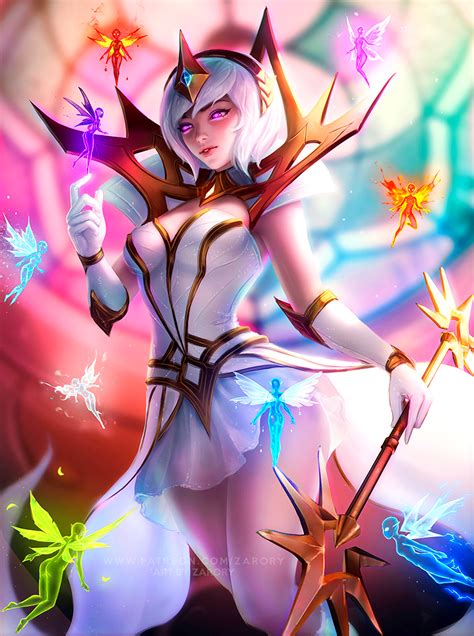 LOL, League Of Legends, Fan Art, Wallpaper, Campeões, Lux, Elementalista (by Zarory). | Lol ...