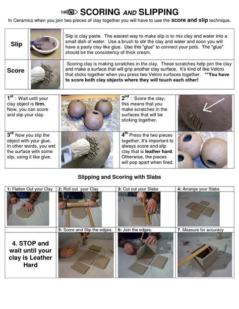 clay techniques | Pottery lessons, Ceramics projects, Clay