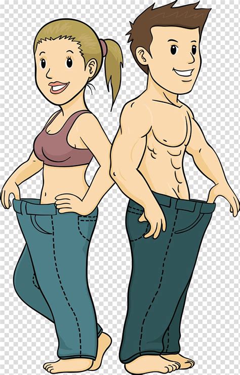 Weight loss , people cartoon transparent background PNG clipart | HiClipart