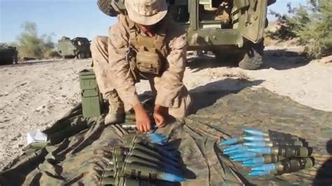 U.S. Marines:Firing The M242 Bushmaster Chain Gun - YouTube