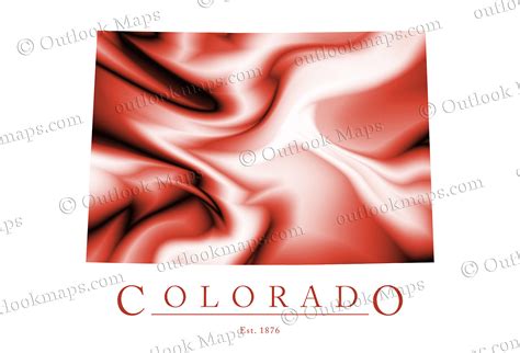 Colorado Map Art | Stylish Poster