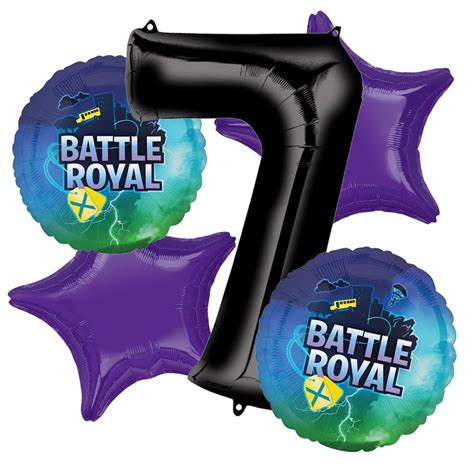 Battle Royal Fortnite Inspired Age 7 Giant Balloon Bouquet