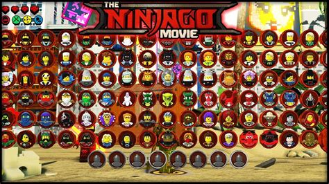 LEGO Ninjago The Movie - ALL CHARACTERS UNLOCKED! - YouTube