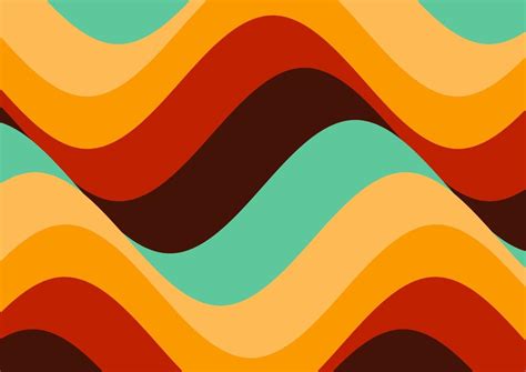 Retro styled wavy wallpaper design 2008838 Vector Art at Vecteezy