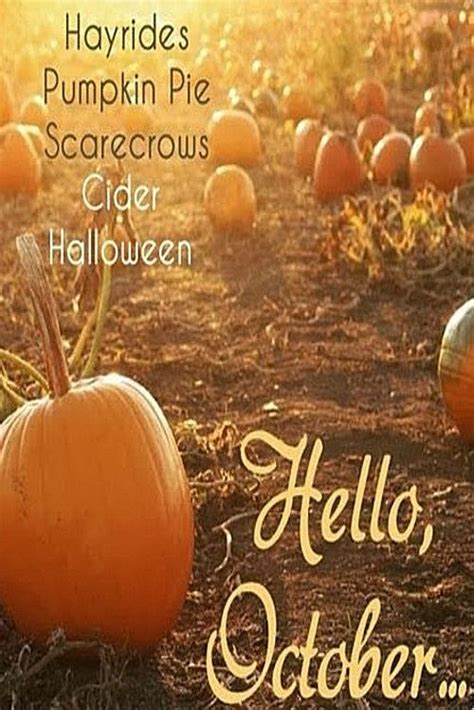 Hello October | Hello october, Hello october images, Pumpkin