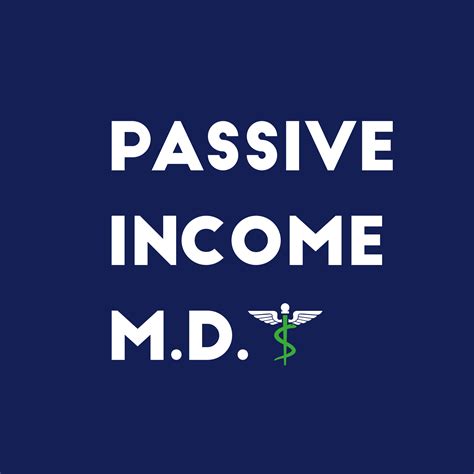 Passive Income Logo Blue Box | Passive Income M.D.